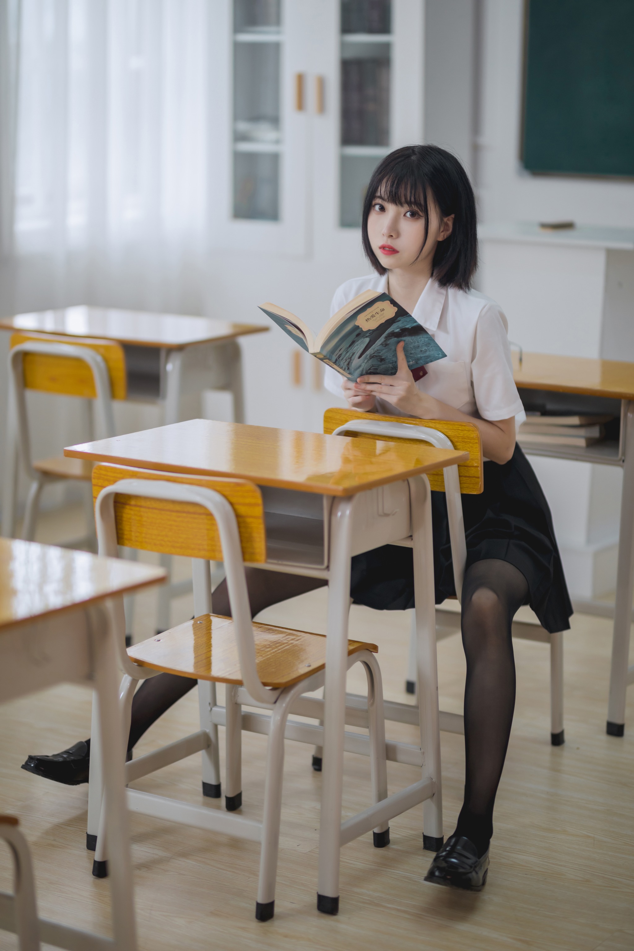 图片[1]-许岚LAN – NO.003 教室JK黑丝[41P]-XikXak